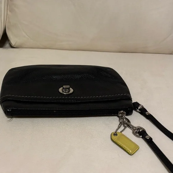 Black Coach Wristlet - Picture 3 of 5